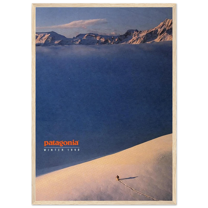 Patagonia Vintage Poster Ad - Winter 1990