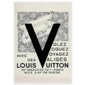 Louis Vuitton Nice, Paris Vintage Poster Ad