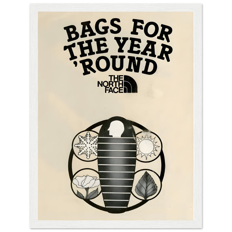 The North Face Sleeping Bags Vintage Poster
