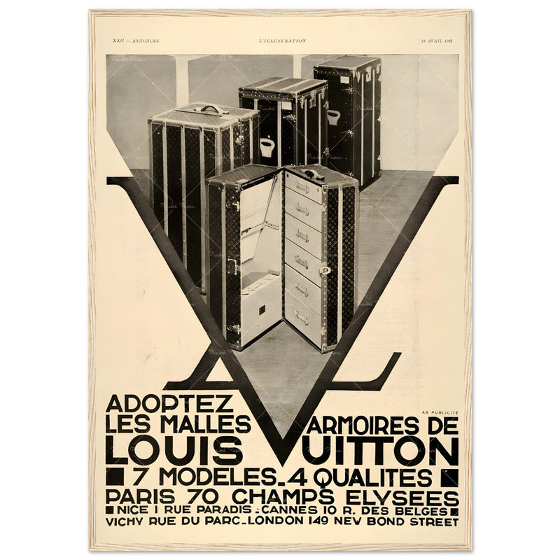 Louis Vuitton Paris Vintage Poster Ad