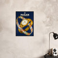 Rolex Advertising Golden Age Oyster Perpetual Vintage Poster