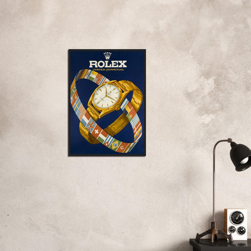 Rolex Advertising Golden Age Oyster Perpetual Vintage Poster