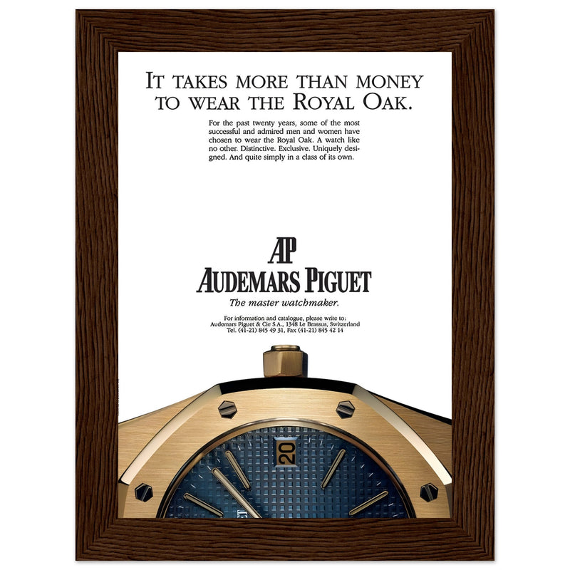 Audemars Piguet Master Watchmaker Vintage Poster Ad