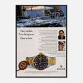 Rolex Yacht Submariner Vintage Poster Ad