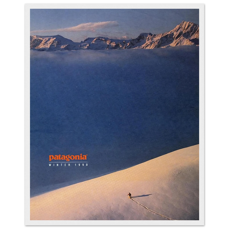 Patagonia Vintage Poster Ad - Winter 1990