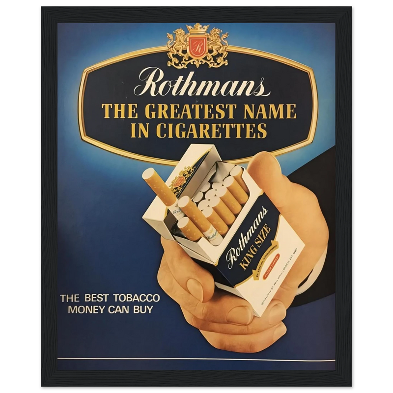 Rothmans Vintage Poster - The Greatest Name In Cigarettes
