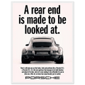 Porsche 911 Vintage Poster - Rear End