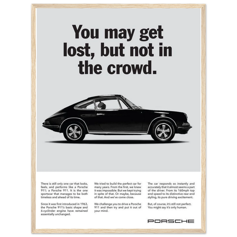 Porsche Vintage Poster - Lost