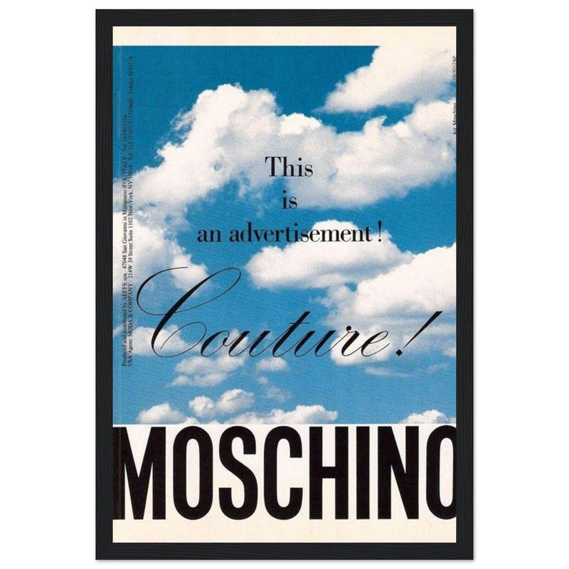 Moschino Vintage Poster Ad