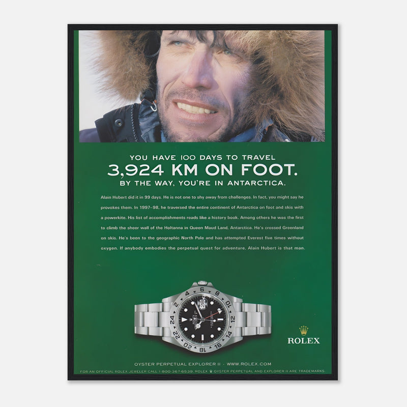Rolex Explorer Vintage Poster Ad