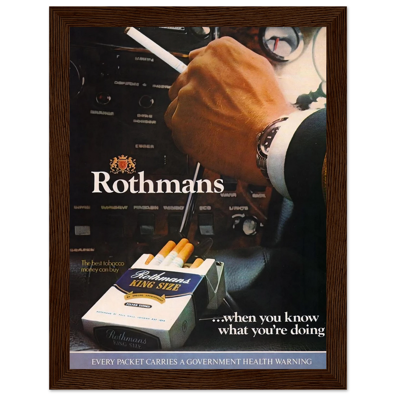 Rothmans Vintage Poster Ad - Rothman Kingsize