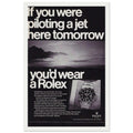 Rolex Jet Pilot Vintage Poster Ad