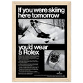 Rolex Ski Vintage Poster Ad