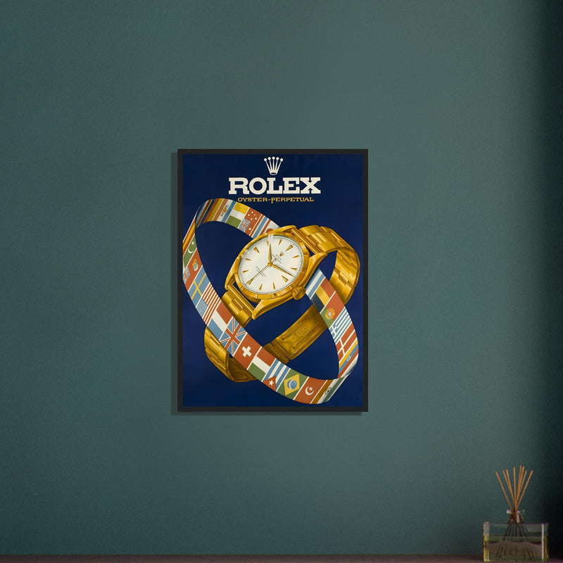 Rolex Advertising Golden Age Oyster Perpetual Vintage Poster