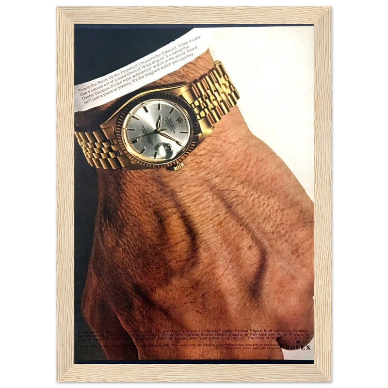Rolex Oyster Perpetual Datejust Vintage Poster Ad