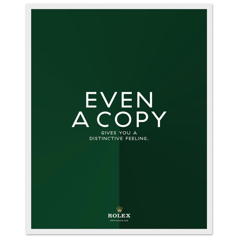 Rolex Distinctive Feeling Vintage Poster Ad