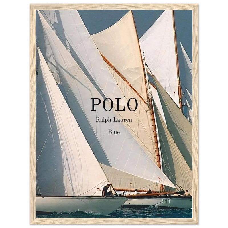 Polo Ralph Lauren Vintage Ad Poster - Polo Blue
