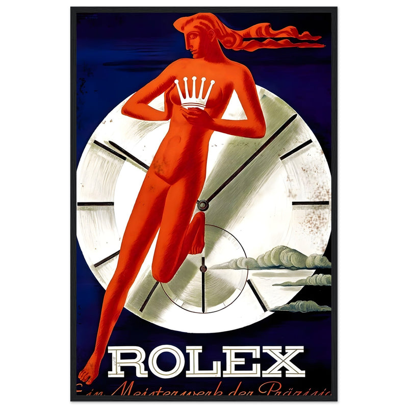 Rolex Clock Vintage Poster Ad