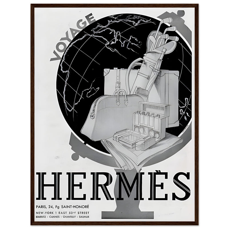 Hermes Voyage Vintage Poster