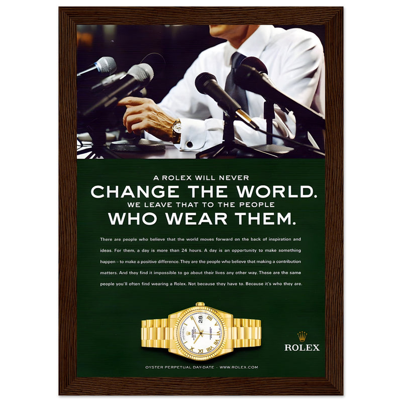 Rolex Day-Date Vintage Poster Ad