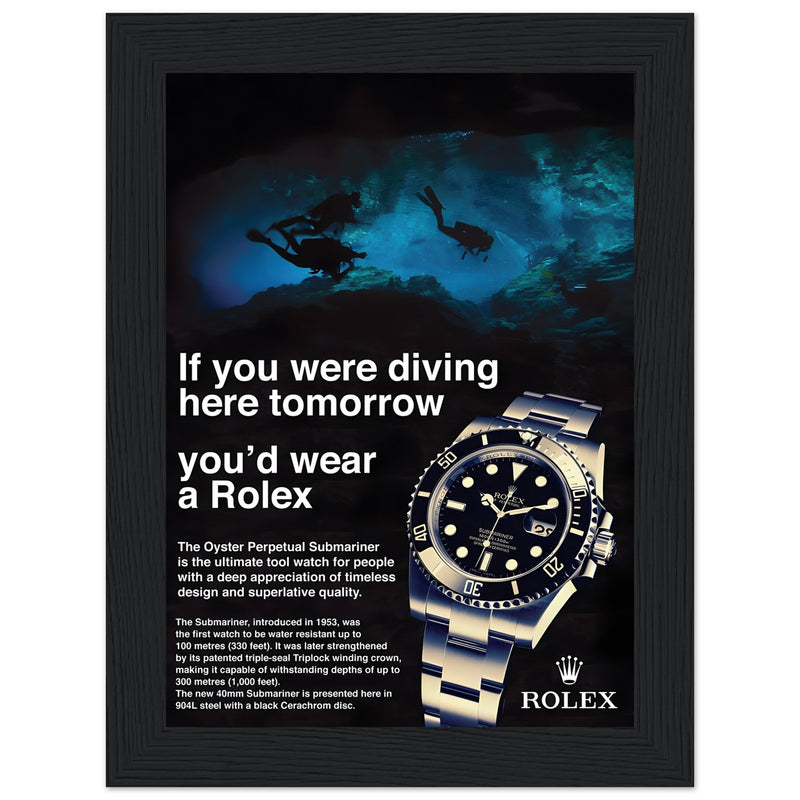 Rolex Oyster Perpetual Vintage Poster - Premium Matte