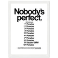 Porsche Nobody's Perfect Le Man Vintage Poster Ad