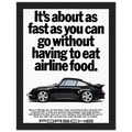 Porsche 911 Vintage Poster - Airline Food