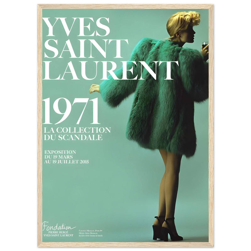 YSL 1971 Vintage Poster