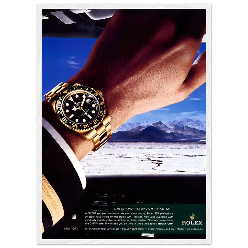 Rolex Oyster Perpetual GMT-Master II New York Pilot Vintage Poster