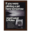 Rolex Jet Pilot Vintage Poster Ad