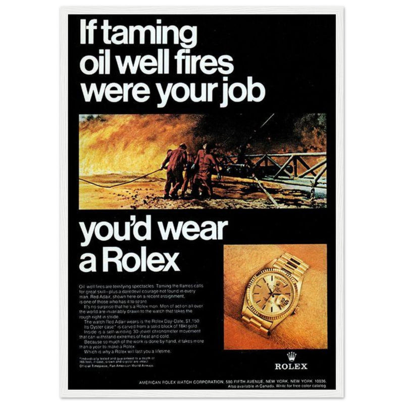 Rolex Day-Date Vintage Poster Ad