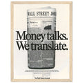 Wall Street Journal 1988 Vintage Poster Ad