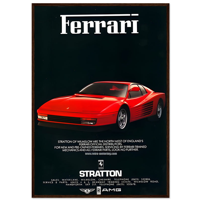 Ferrari Stratton Vintage Poster Ad