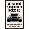 Porsche 911 Vintage Poster - Rear End