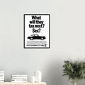 Porsche Tax Vintage Poster Ad