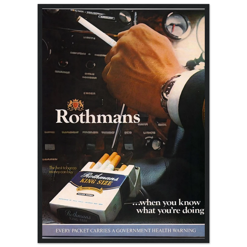 Rothmans Vintage Poster Ad - Rothman Kingsize