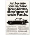 Porsche - German Speaking Vintage Poster
