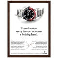 Rolex GMT Master Travel Vintage Poster Ad