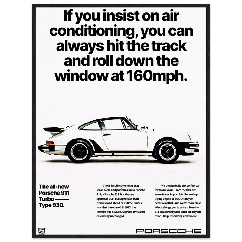 Porsche All New 911 Vintage Poster