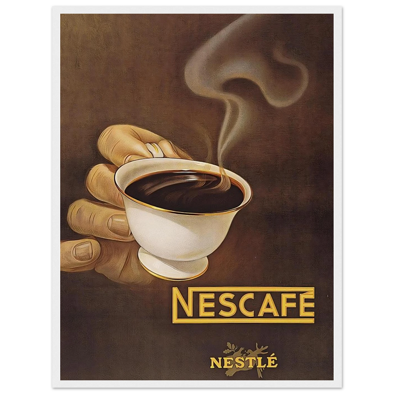 Nestle Nescafe Vintage Poster