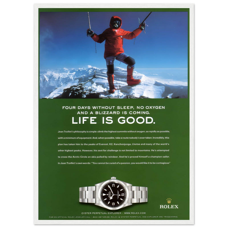 Rolex Life is Good Vintage Poster Ad