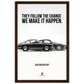 Porsche Can You Keep Up Vintage Poster Ad