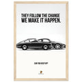 Porsche Can You Keep Up Vintage Poster Ad