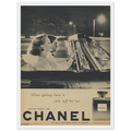 Chanel Vintage Poster Ad - 1950s