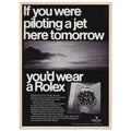 Rolex Jet Pilot Vintage Poster Ad