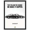 Porsche Can You Keep Up Vintage Poster Ad