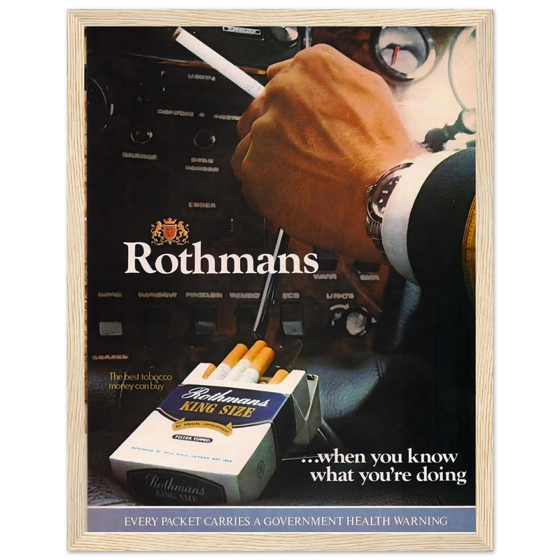 Rothmans Vintage Poster Ad - Rothman Kingsize