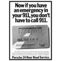Porche 24 Road Assistance Vintage Poster Ad