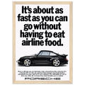 Porsche 911 Vintage Poster - Airline Food