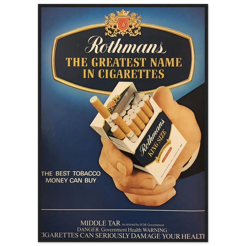 Rothmans Vintage Poster - The Greatest Name In Cigarettes